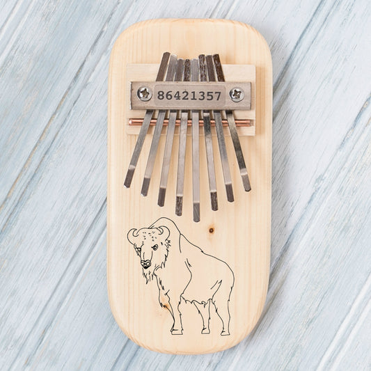 Buffalo Engraved Thumb Piano